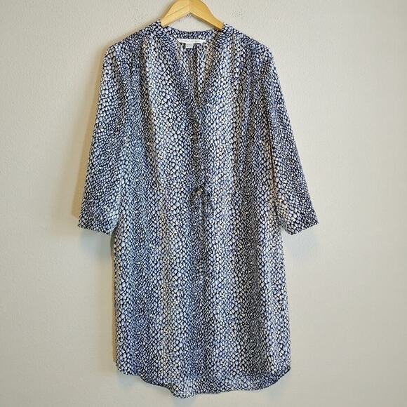 Diane Von Furstenberg Freya Silk Blend Dress Sz 10 - Picture 1 of 16